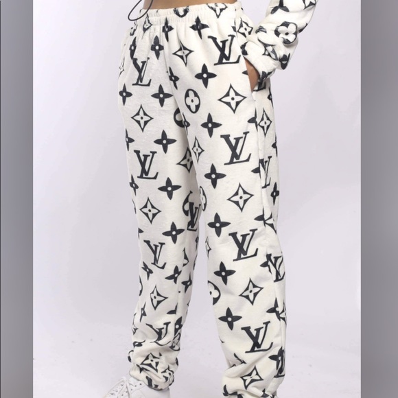 Lv Fuzzy Track Pant | Poshmark